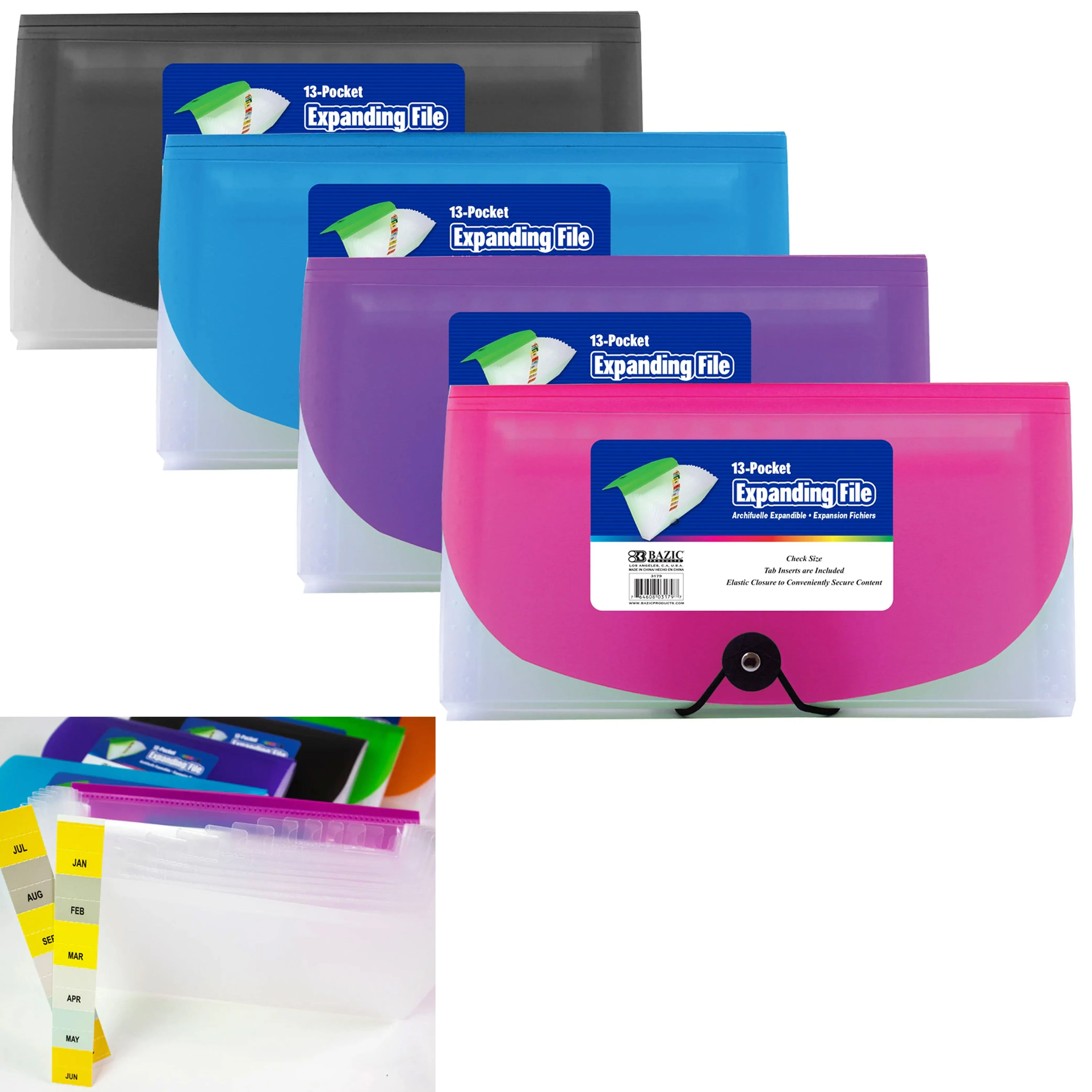 13 Pocket Coupon Organizer Holder Binder Expanding File Wallet Organizer Carrier