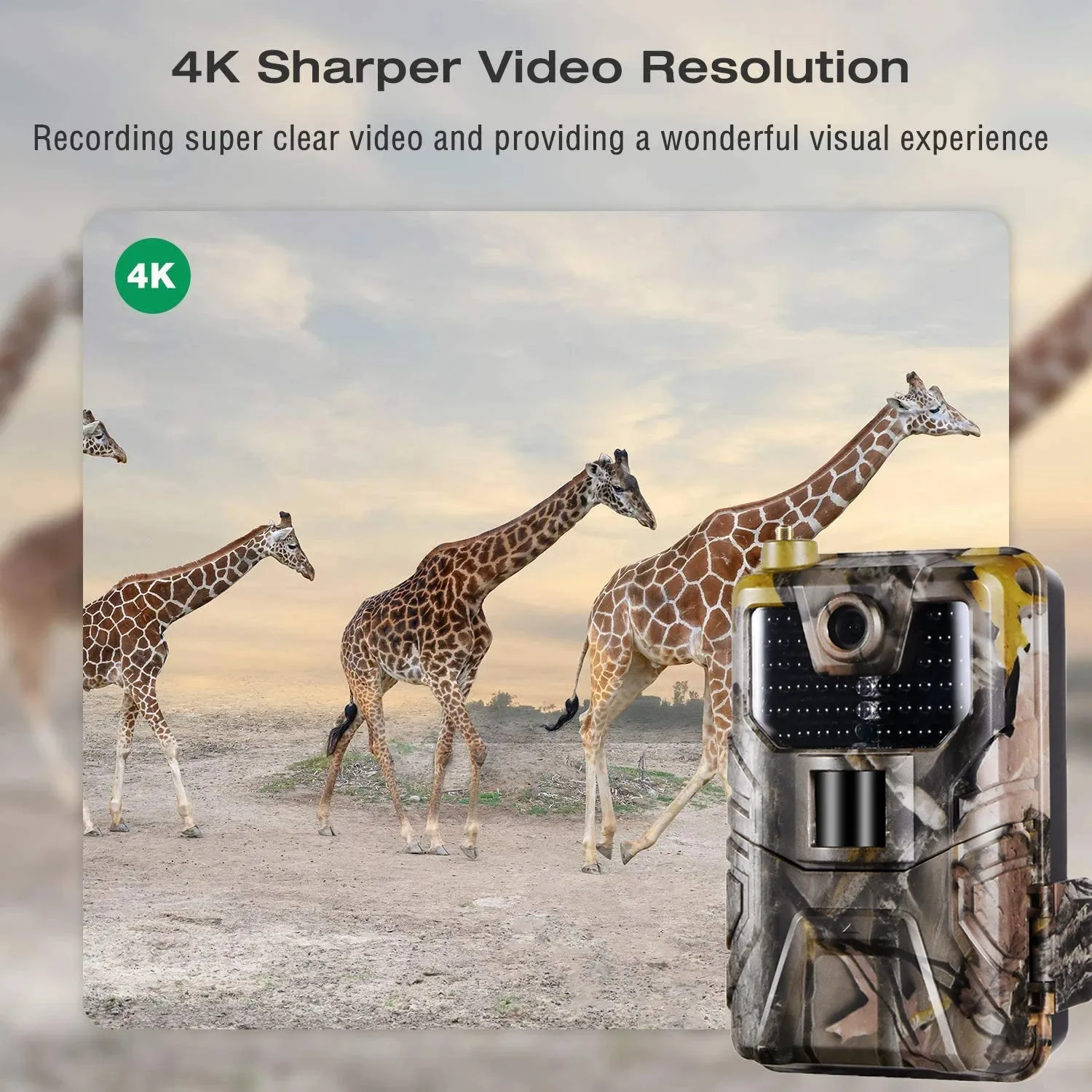4K Live Video APP Trail Camera Cloud Service 4G 30MP Hunting Cameras Cellular Mobile Wireless Wildlife Night Vision Photo Traps