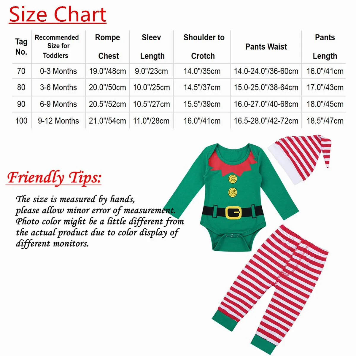 Baby Autumn Christmas Clothes Set