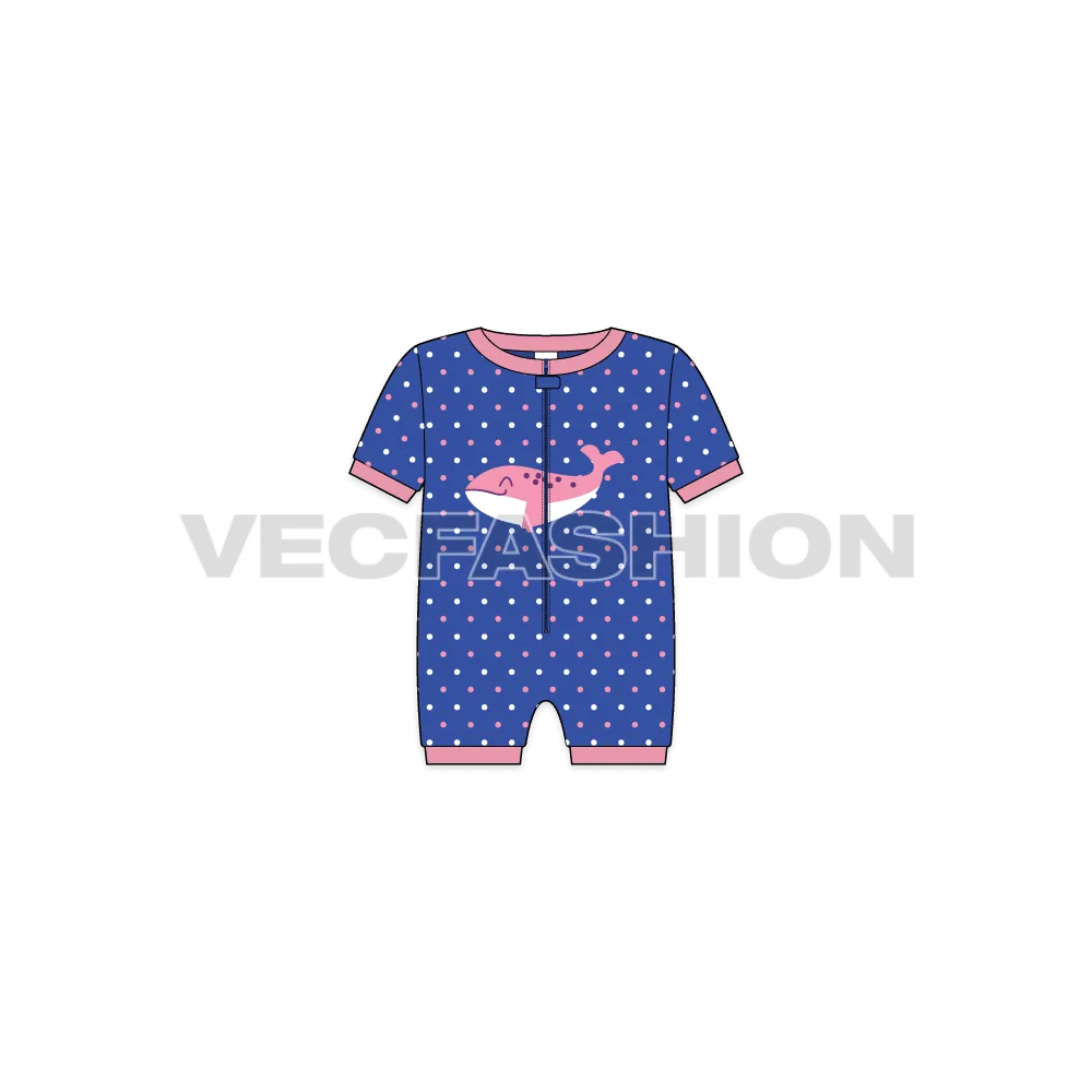 Baby Girl Fishy Sleep Suit