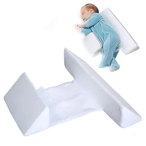 Baby Sleep Positioner Prevent Flat Head Shape Anti Roll Pillow