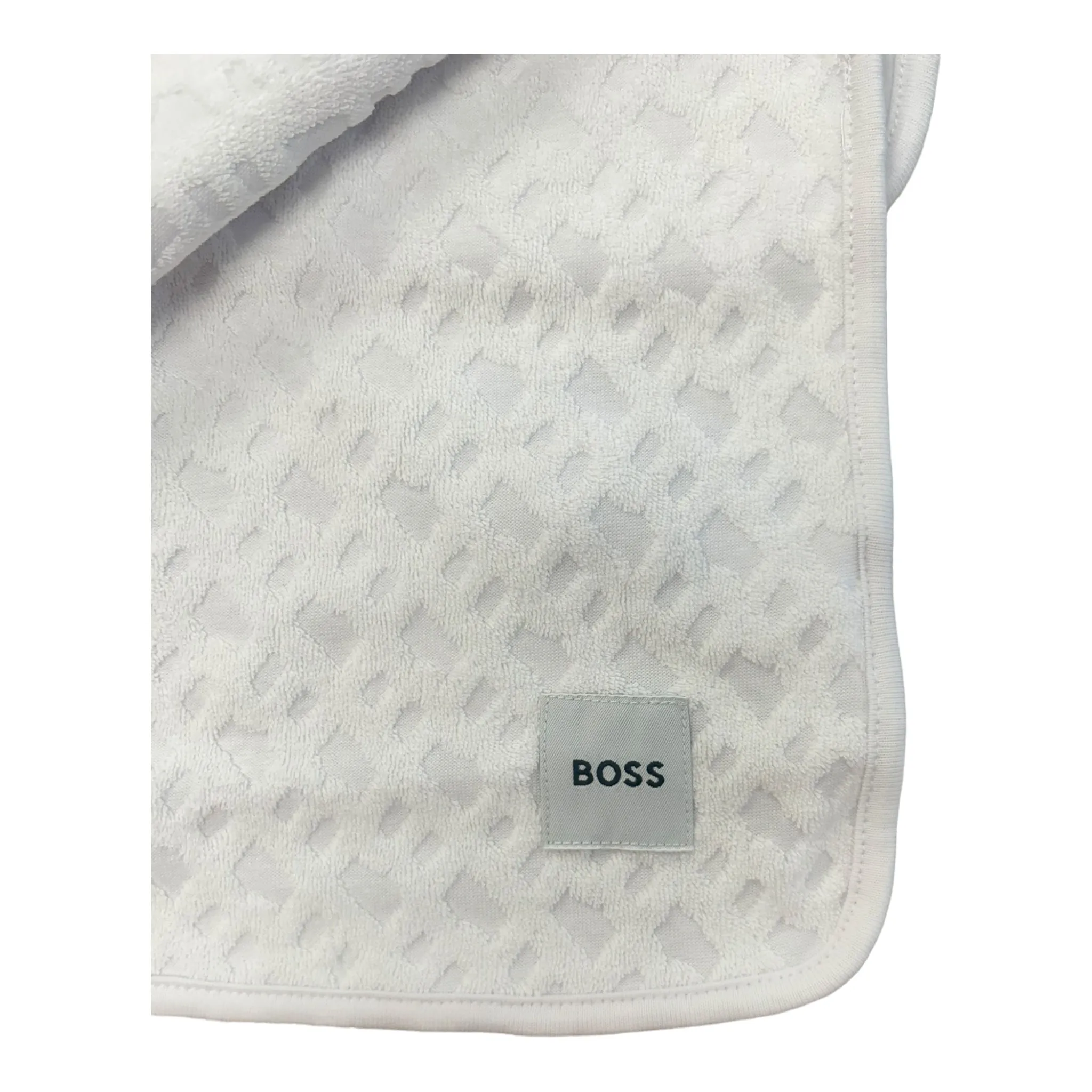 Boss - White blanket, Embroidered BOSS branding