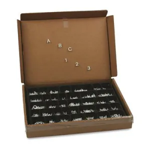 Character Sets Pin White 1/2 Inch H 300/Set