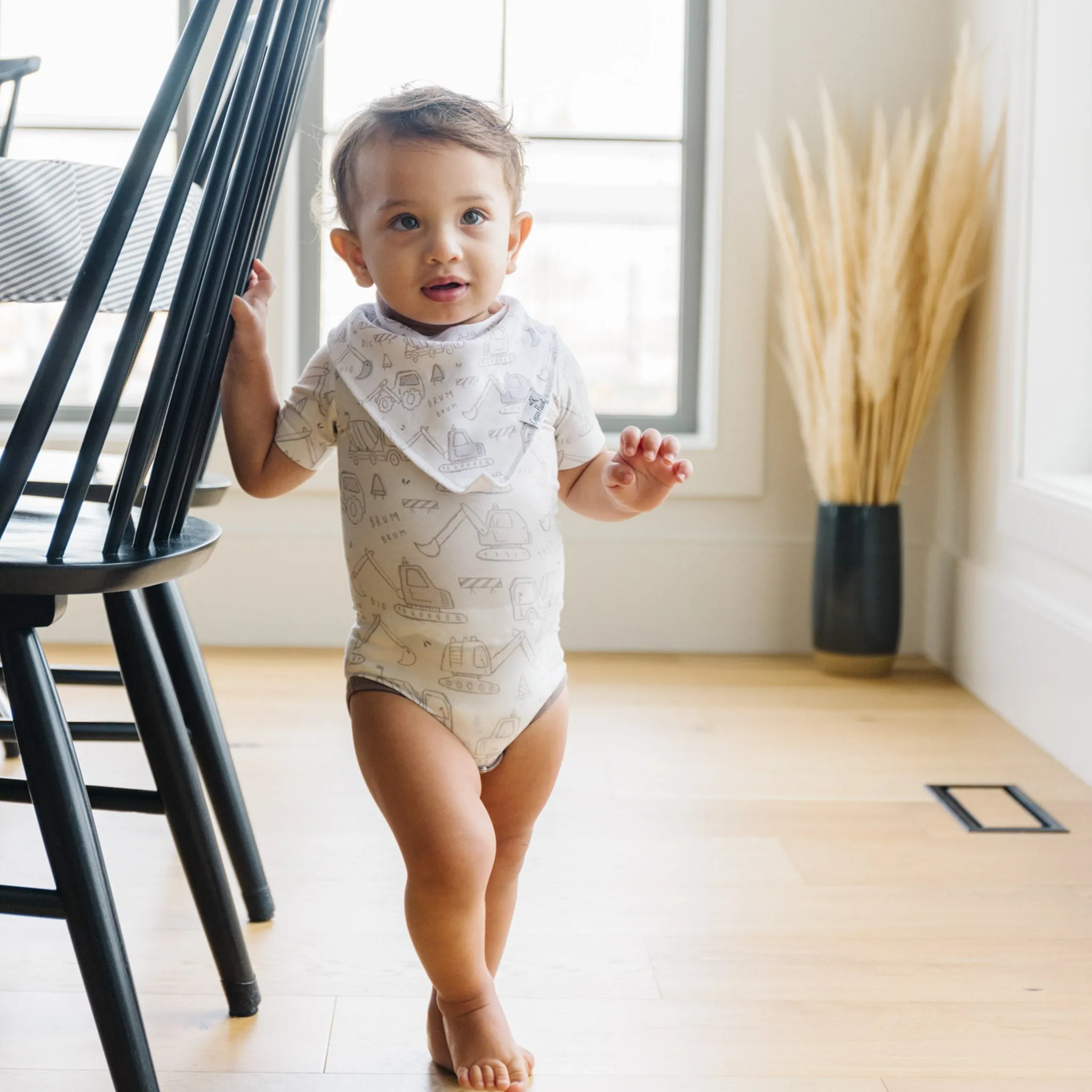 Copper Pearl Baby Bandana Bibs | Gage