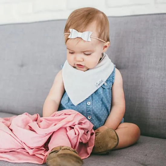 Copper Pearl Baby Bandana Bibs | Gray Basics