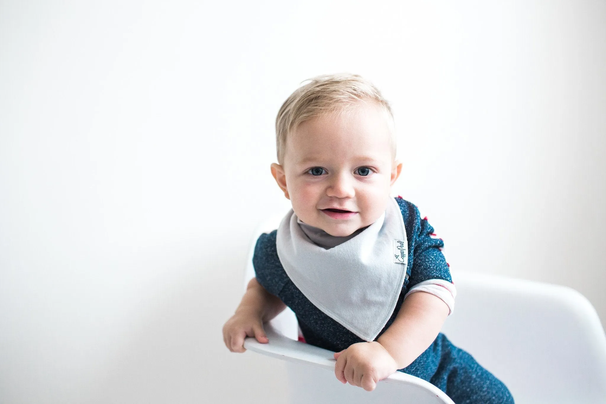 Copper Pearl Baby Bandana Bibs | Gray Basics