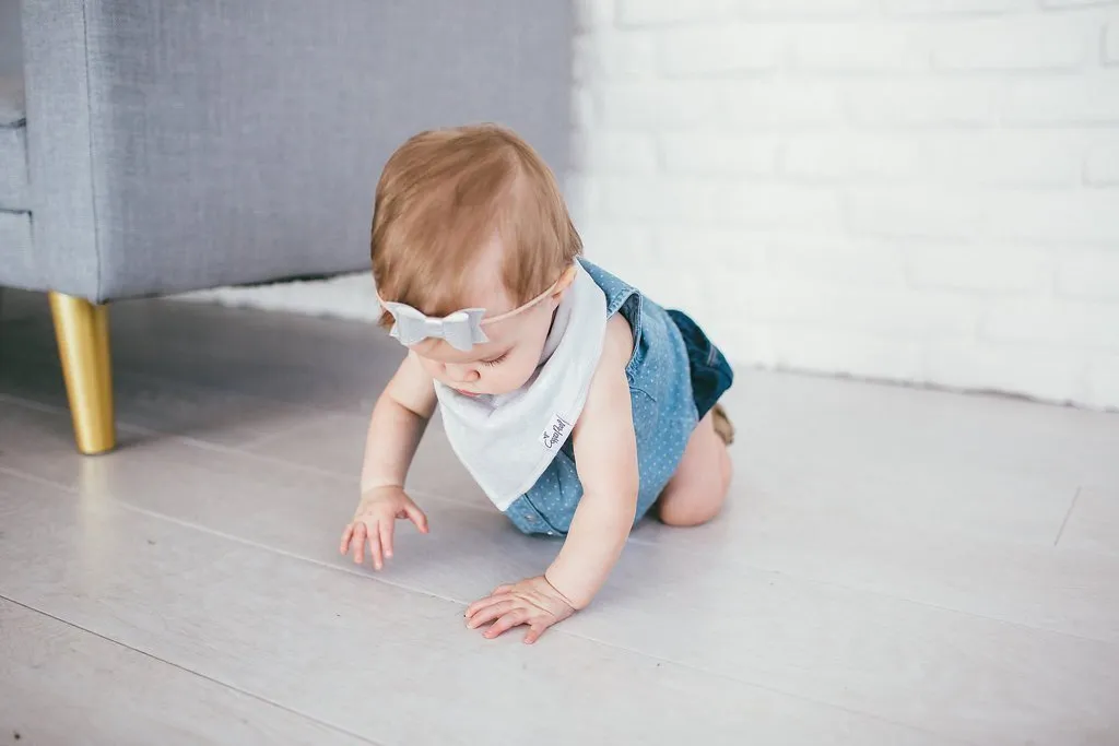 Copper Pearl Baby Bandana Bibs | Gray Basics