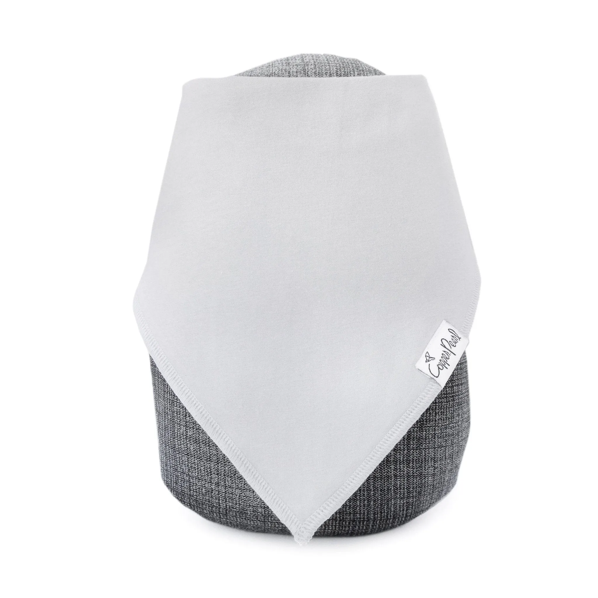 Copper Pearl Baby Bandana Bibs | Gray Basics