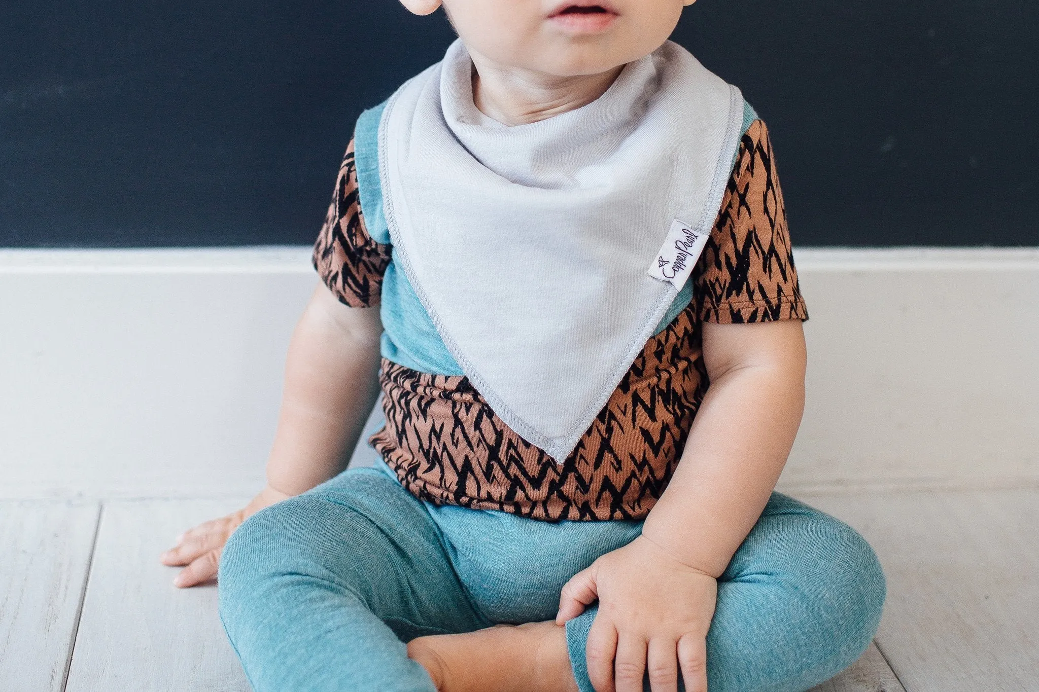Copper Pearl Baby Bandana Bibs | Oxford