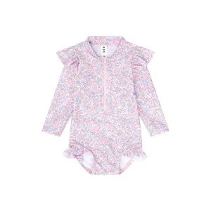 Huxbaby Bluebell Floral Zip Swimsuit