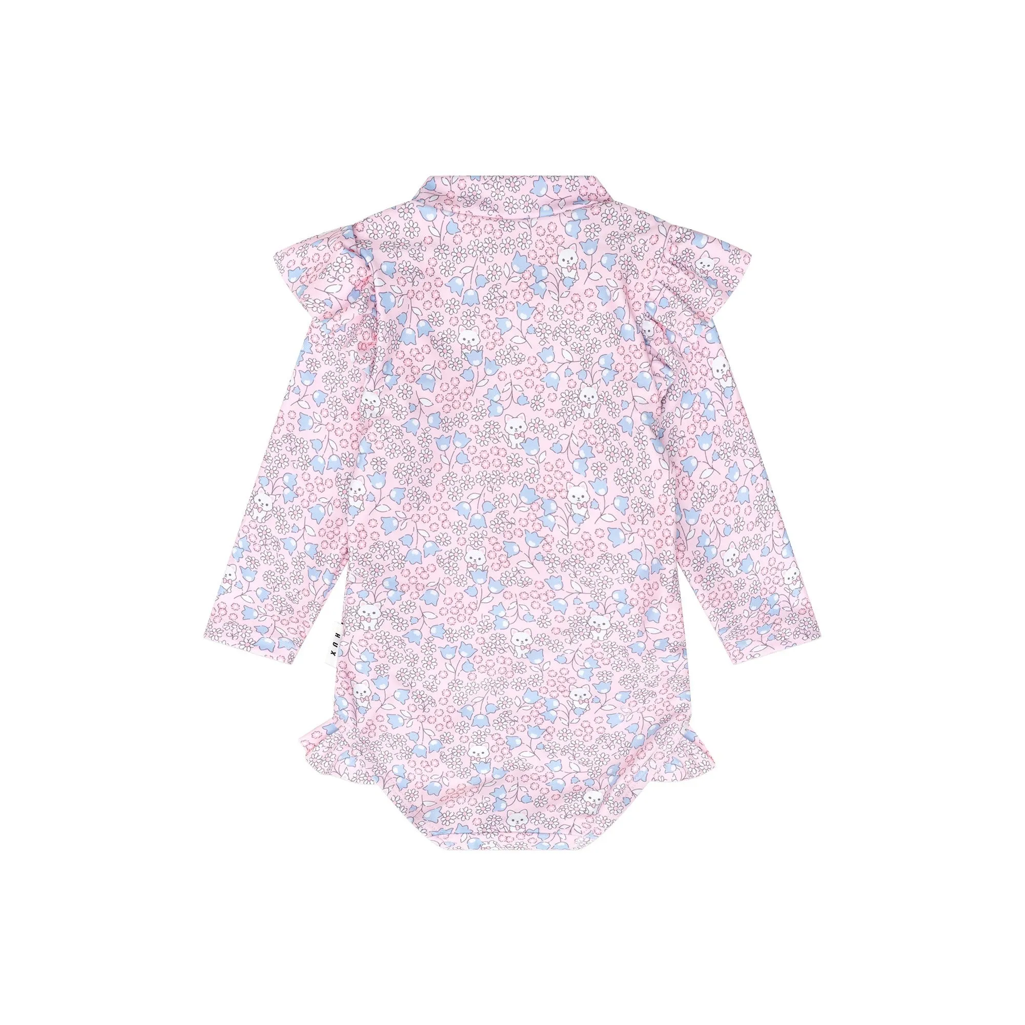 Huxbaby Bluebell Floral Zip Swimsuit