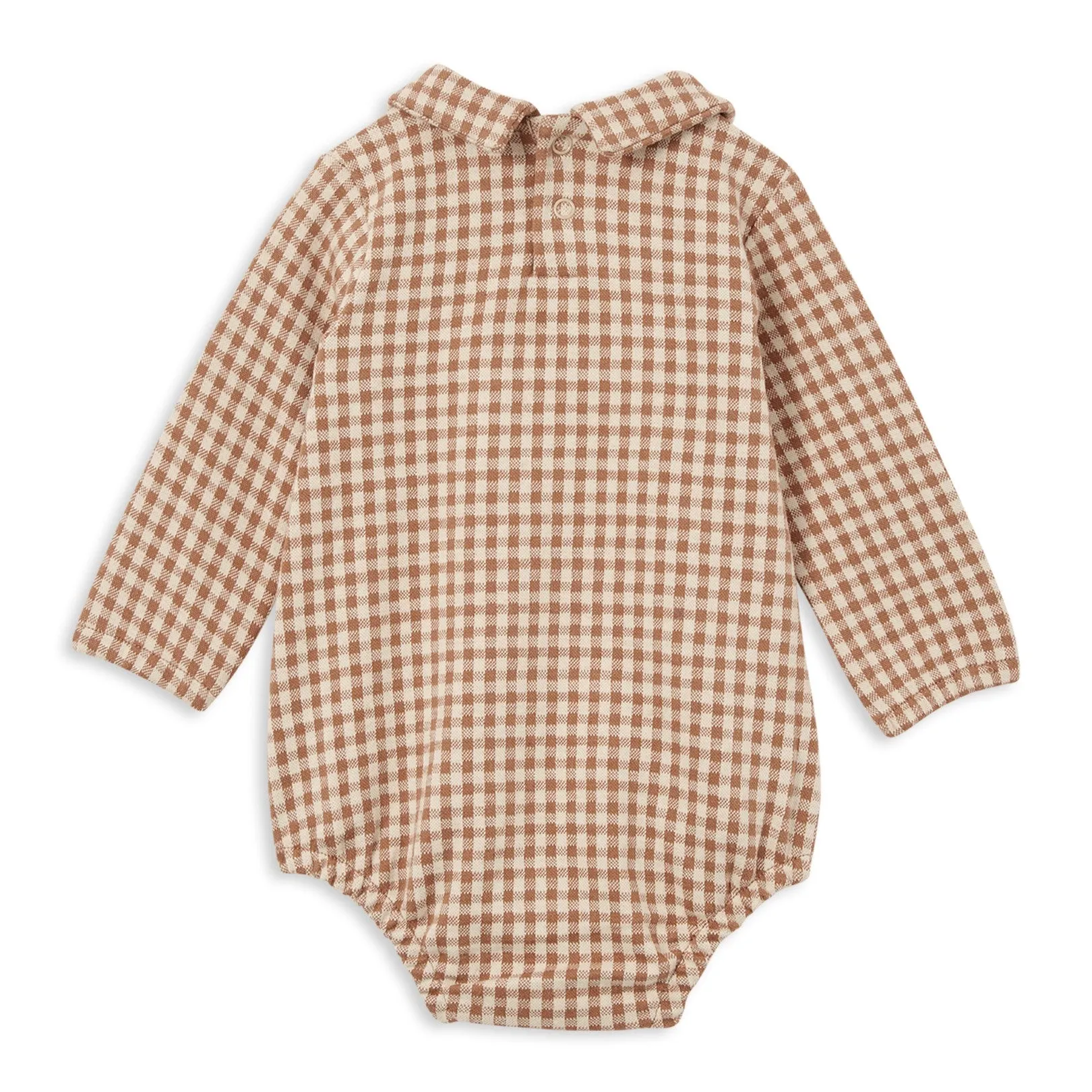 Milky Collared Playsuit - Check