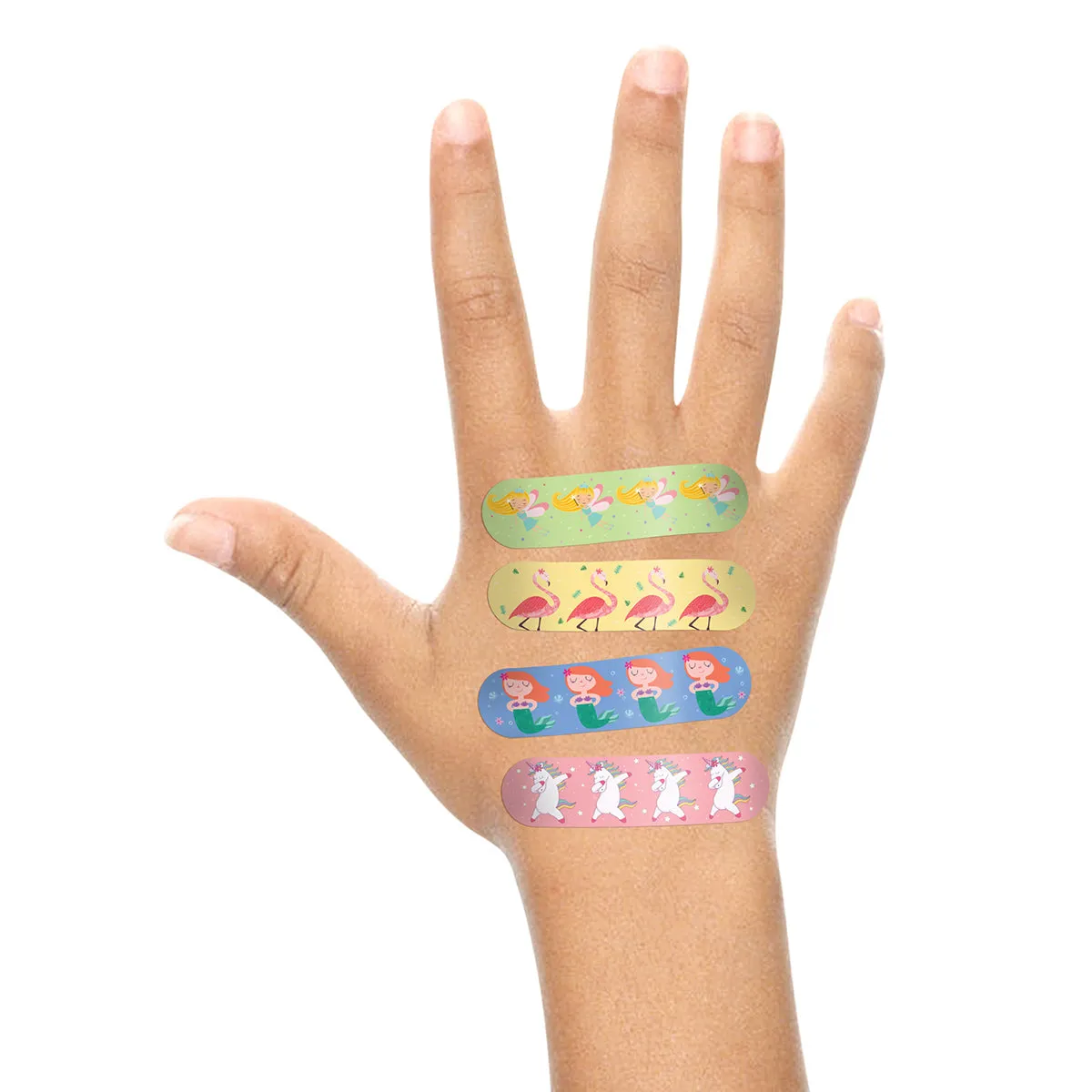 Ouchie Non-Toxic Printed Bandages COMBO Set of 2 (2 x 20= 40 Pack)- (LAVENDER & ORANGE)