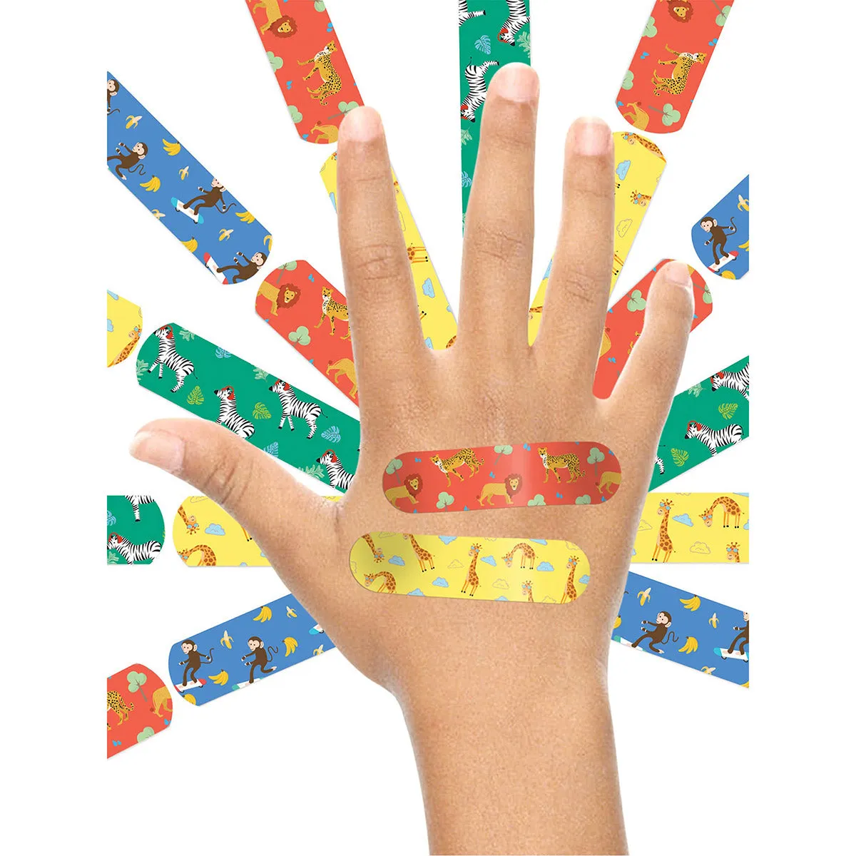 Ouchie Non-Toxic Printed Bandages COMBO Set of 2 (2 x 20= 40 Pack)- (LAVENDER & ORANGE)