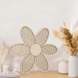 Rattan Daisy Wall Art set of 3