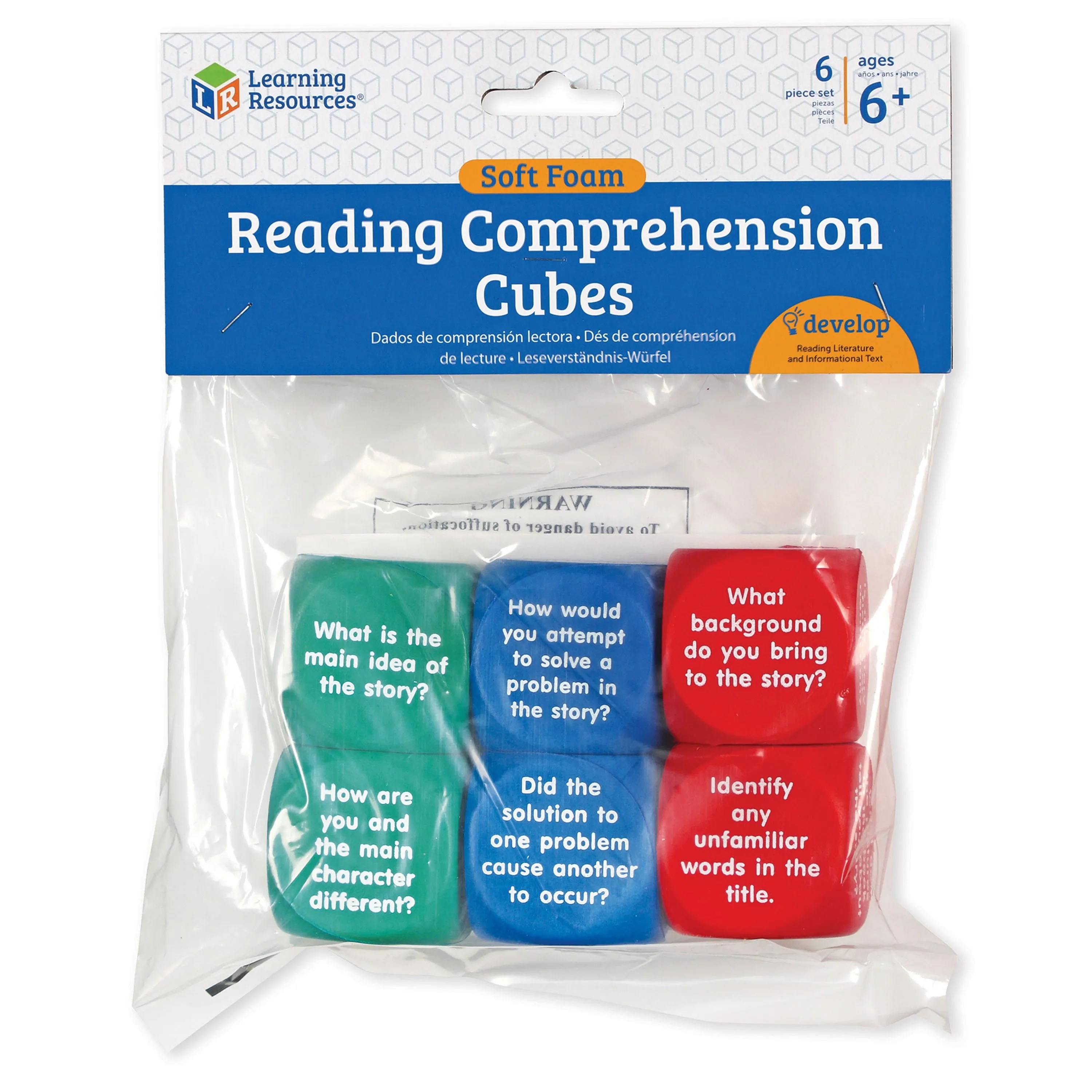 Reading Comprehension Cubes 6pc