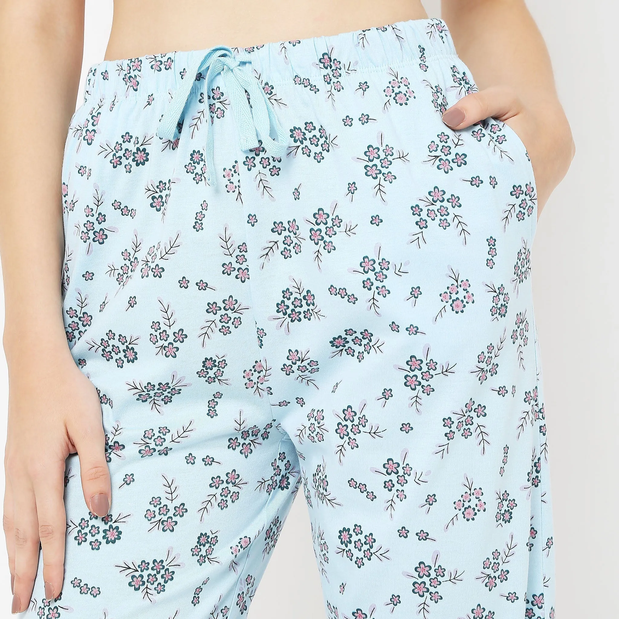 Regular Fit Printed Lounge Capris