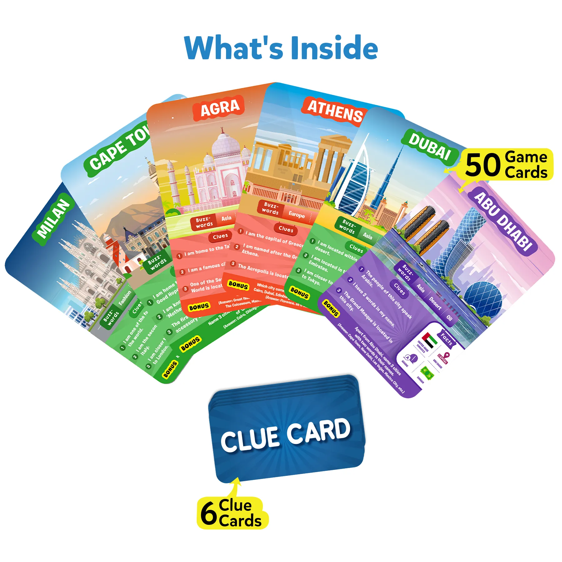 Skillmatics Educational Game - Guess In 10 - Cities Around The World