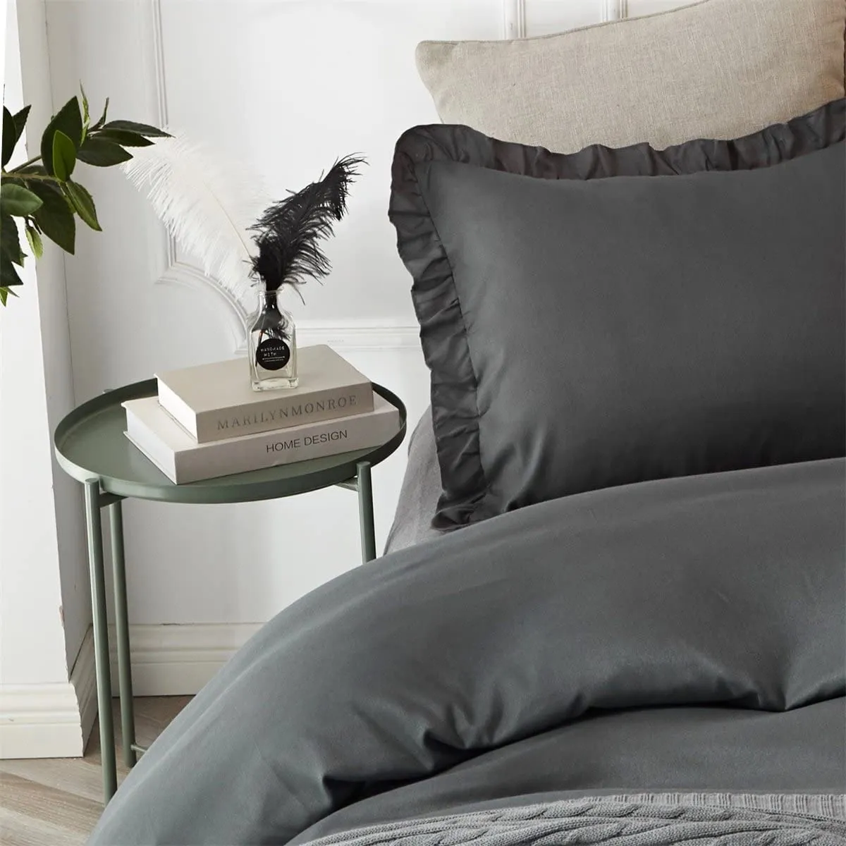 The Ruffled Black Bed Set