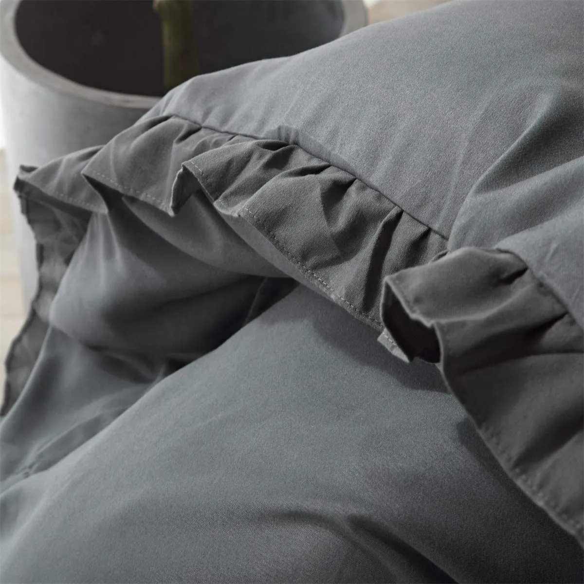 The Ruffled Black Bed Set